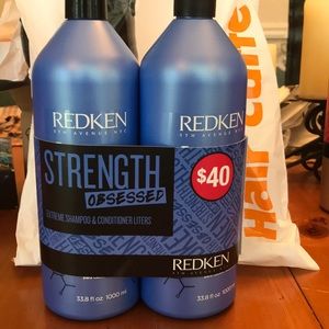 REDKEN strength obsessed shampoo and conditioner